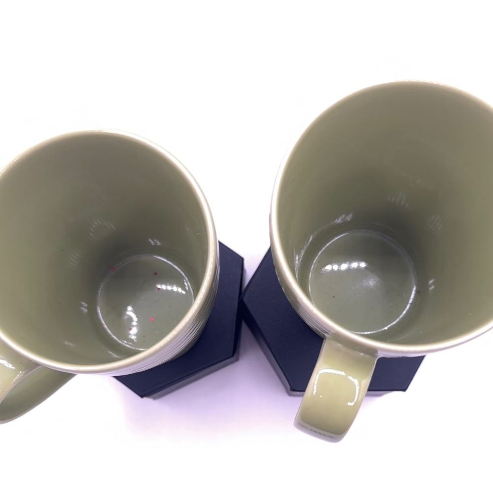 Starbucks‎ Mugs Green Striped Design House Stockholm Ceramic Coffee Tea Cup 12oz - Picture 7 of 8